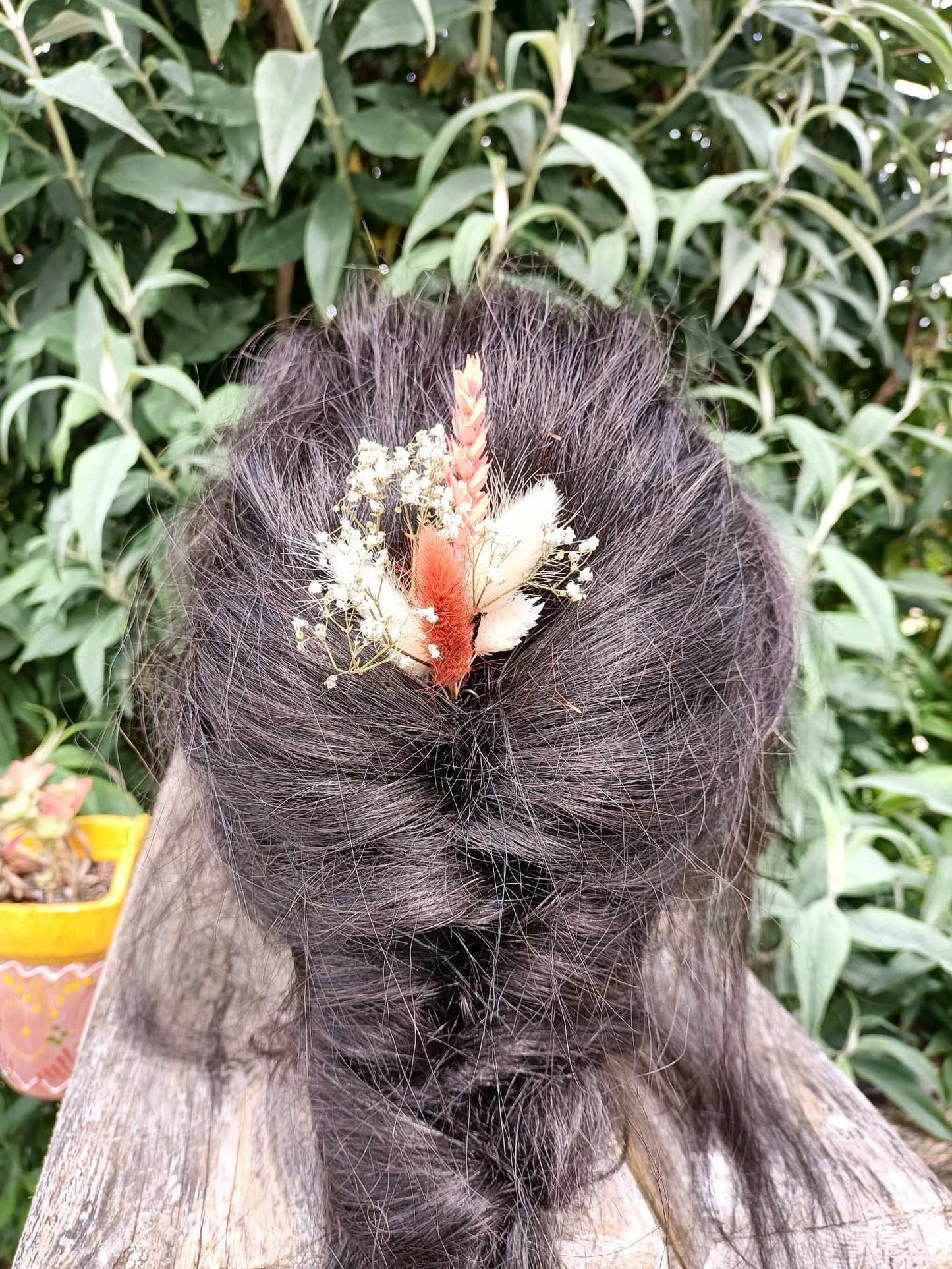 Bijoux pour chignon en fleurs séchées