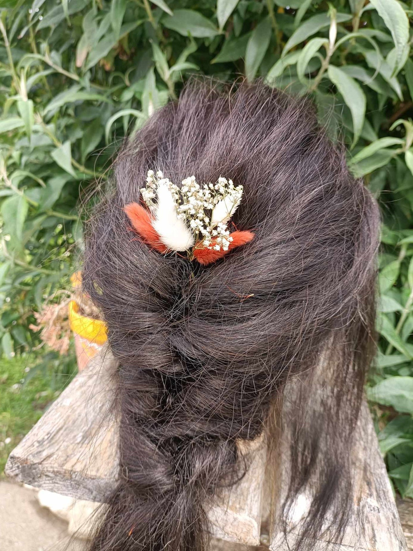 Bijoux pour chignon en fleurs séchées