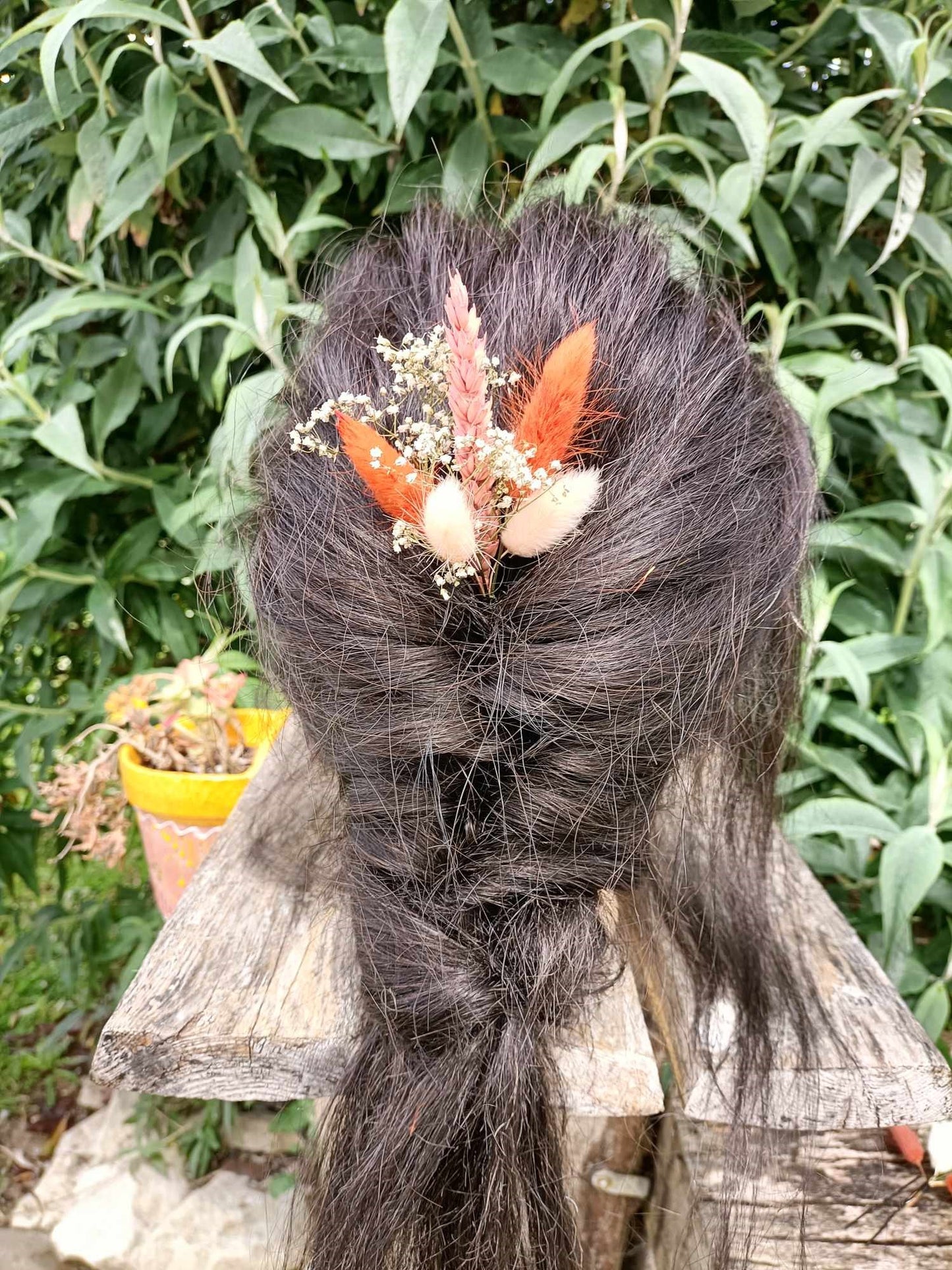 Bijoux pour chignon en fleurs séchées